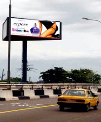 Billboards are a popular advertising medium in Nigeria.