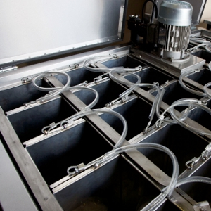 A close-up view of the Ice Block Maker