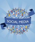 Social media network connection concept