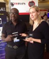 Nigerian entrepreneurs launch solution to content sharing OTGPlaya co-founder Modupe Ajibola and a delegate at Demo Africa