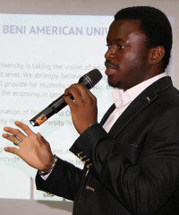 Gossy Ukanwoke, founder of the Beni American University in Nigeria and an Anzisha Prize judge