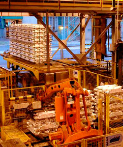 BHP Billiton's Mozal aluminium smelter close to Maputo. BHP Billiton's Mozal aluminium smelter close to Maputo.