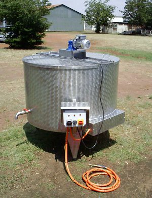 Central Milk's 900 litre pasteuriser Central Milk's 900 litre pasteuriser