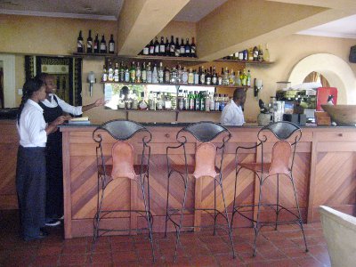 Inside the restaurant Inside the restaurant