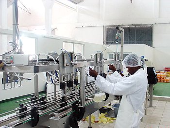 A filling line at a typical Soda King bottling plant. A filling line at a typical Soda King bottling plant.