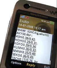 Ghana-based service Esoko sends farmers crop prices and supplies directly to their phones. Ghana-based service Esoko sends farmers crop prices and supplies directly to their phones.
