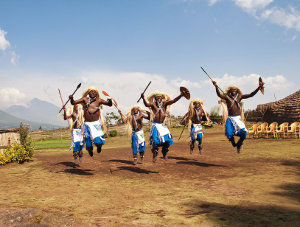 Dancers at the Iby’Iwacu Cultural Village. Picture: Jonathan Kalan Dancers at the Iby’Iwacu Cultural Village. Picture: Jonathan Kalan