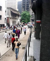 Lagos, Nigeria. It is estimated that over 60% of Africans will live in urban areas by 2050. Lagos, Nigeria. It is estimated that over 60% of Africans will live in urban areas by 2050.