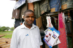 merchant300 A merchant selling clothing in Kwara State, Nigeria.