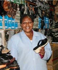 Victoria Itibi200x240 Victoria Itibi, a shoe trader in Nairobi, is one of the entrepreneurs that has benefited from SME Quick Loan.