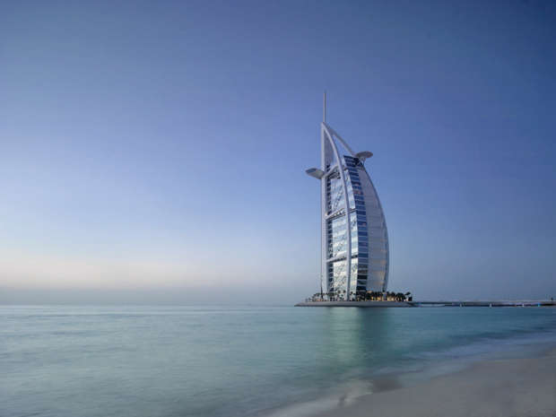 The Burj Al Arab, Jumeirah, in Dubai. The Jumeirah Group – headquartered in Dubai – is a brand which sells itself through its unique architecture and design, with many of their hotels being a tourist attraction themselves.