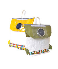 Thato Kgatlhanye's business manufactures schoolbags from recycled material. The bags have built-in solar technology that charges during the day and transforms into a light for schoolchildren to study after dark.