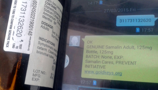Using mPedigree's technology, consumers can instantly find out if a product is fake, by simply SMSing a code on the packaging to a toll-free number.