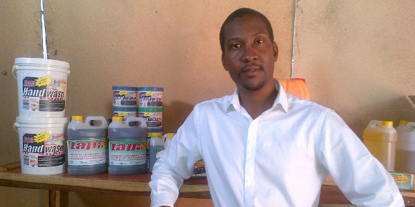 Mutoba Ngoma is the entrepreneur behind Tapera Industries, a company that produces biodiesel and organic soap in Zambia.