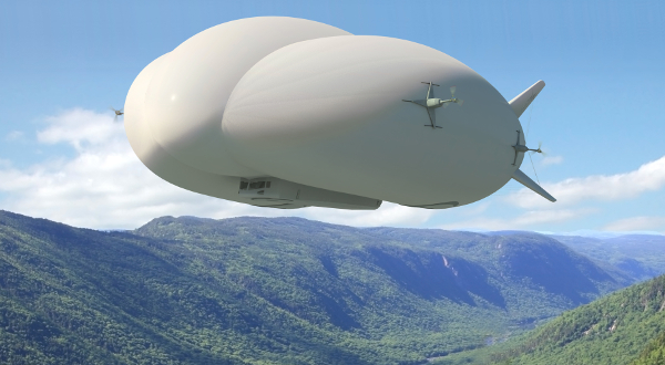 Lockheed Martin's Hybrid Airship can be used to transport heavy cargo to and from hard-to-reach locations, and is being targeted at the mining industry.