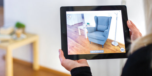 Using AR technology, IKEA allows customers to see what furniture will look like in their homes.