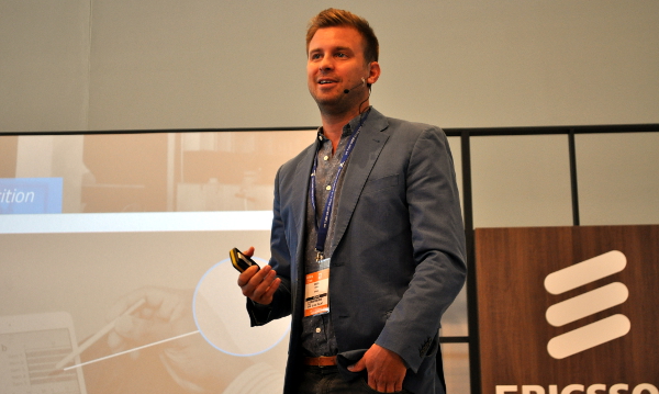 Bevan Ducasse, founder of wiGroup, speaking at AfricaCom.
