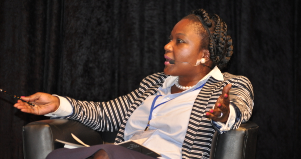 Unati Speirs, the head of agroprocessing at the Industrial Development Corporation (IDC), speaking at the African Agri Investment Indaba.