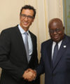 Ghana to Host the 6th Innovation Prize for Africa Event in July 2017 AIF Founder, Mr Jean-Claude Bastos de Morais meeting with H.E. President Nana Addo Dankwa Akuffo-Addo, the President of Ghana to 200x240