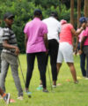 Nigeria’s ‘queen of golf’ mentors next generation of potential pros Golf is slowly gaining popularity in Nigeria. Every Saturday, young people take lessons at the IBB International Golf and Country Club in the Nigerian capital of Abuja. Uloma Mbuko is the lead instructor. (Chika Oduah for VOA)