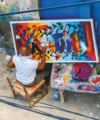 Creative industries and the informal sector African artist painter paint 200x240