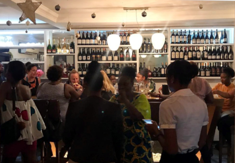 The Sai wine café in Accra, Ghana