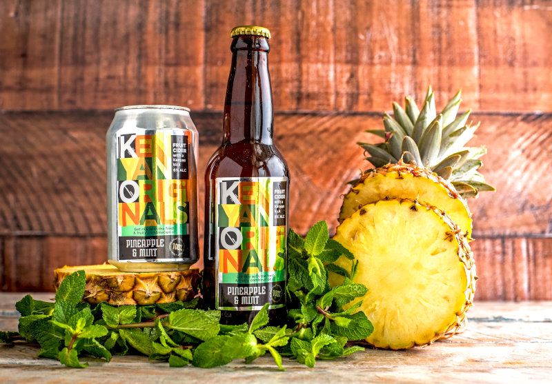 Kenyan Originals pineapple and mint craft cider